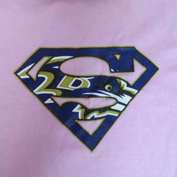 Baltimore Ravens T Shirt Women Medium NFL Football Graphic Baby Tee V Neck Exist - Picture 3 of 7